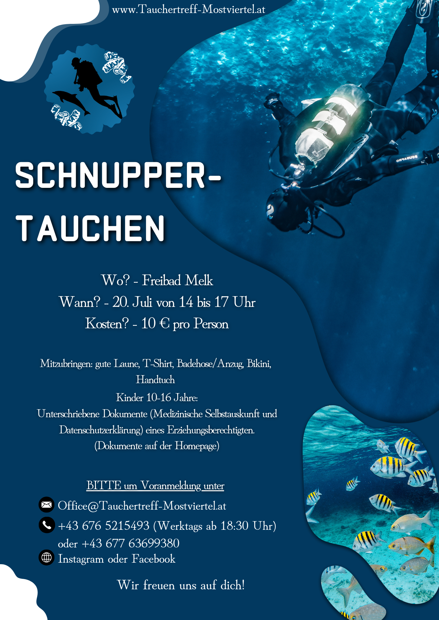 Plakat Schnuppertauchen